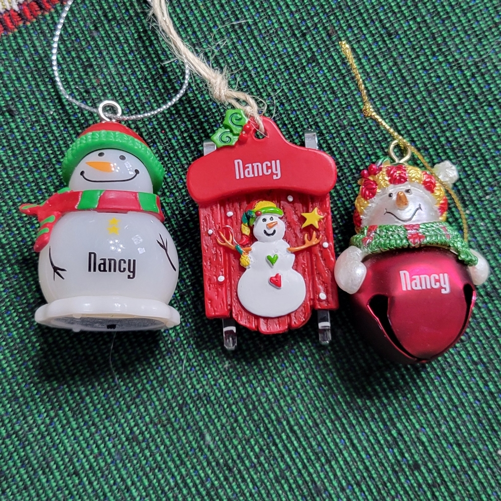 NANCY CHRISTMAS ORNAMENTS